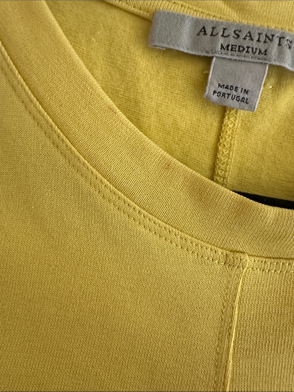 All Saints Lemon Drawstring Ruched Crop Top - Picture 6 of 10
